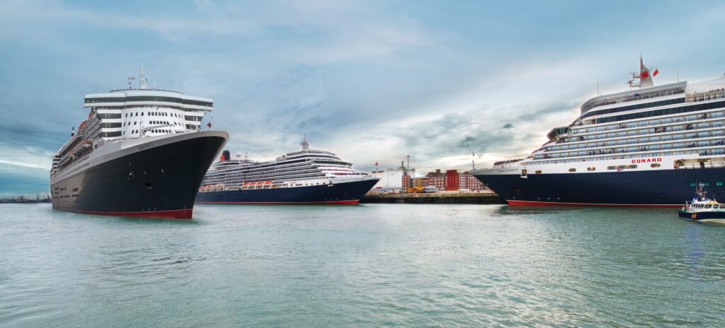 Queen Elizabeth · der Queen Mary 2 · Queen Victoria