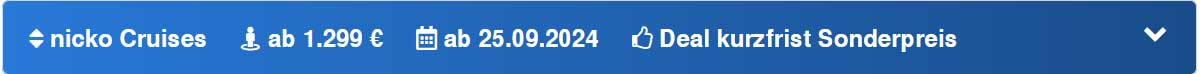 nicko cruises Angebot