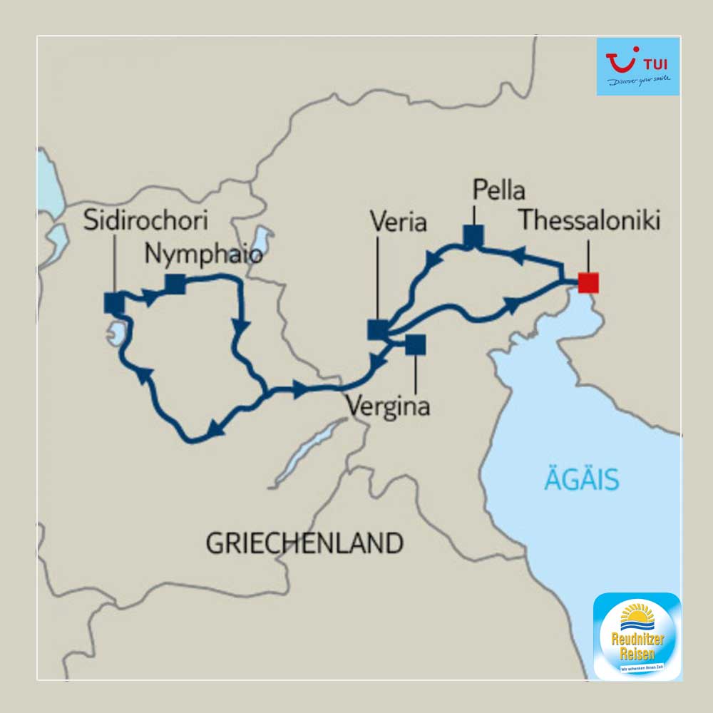 TUI-Reiseroute