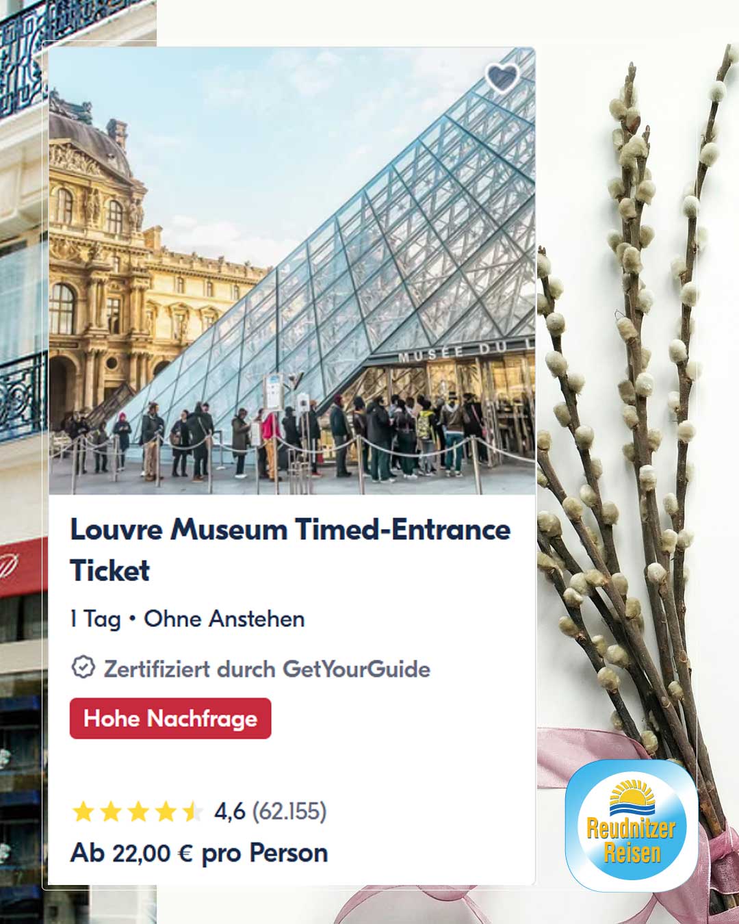 Paris: Louvre Museum Timed-Entrance Ticket