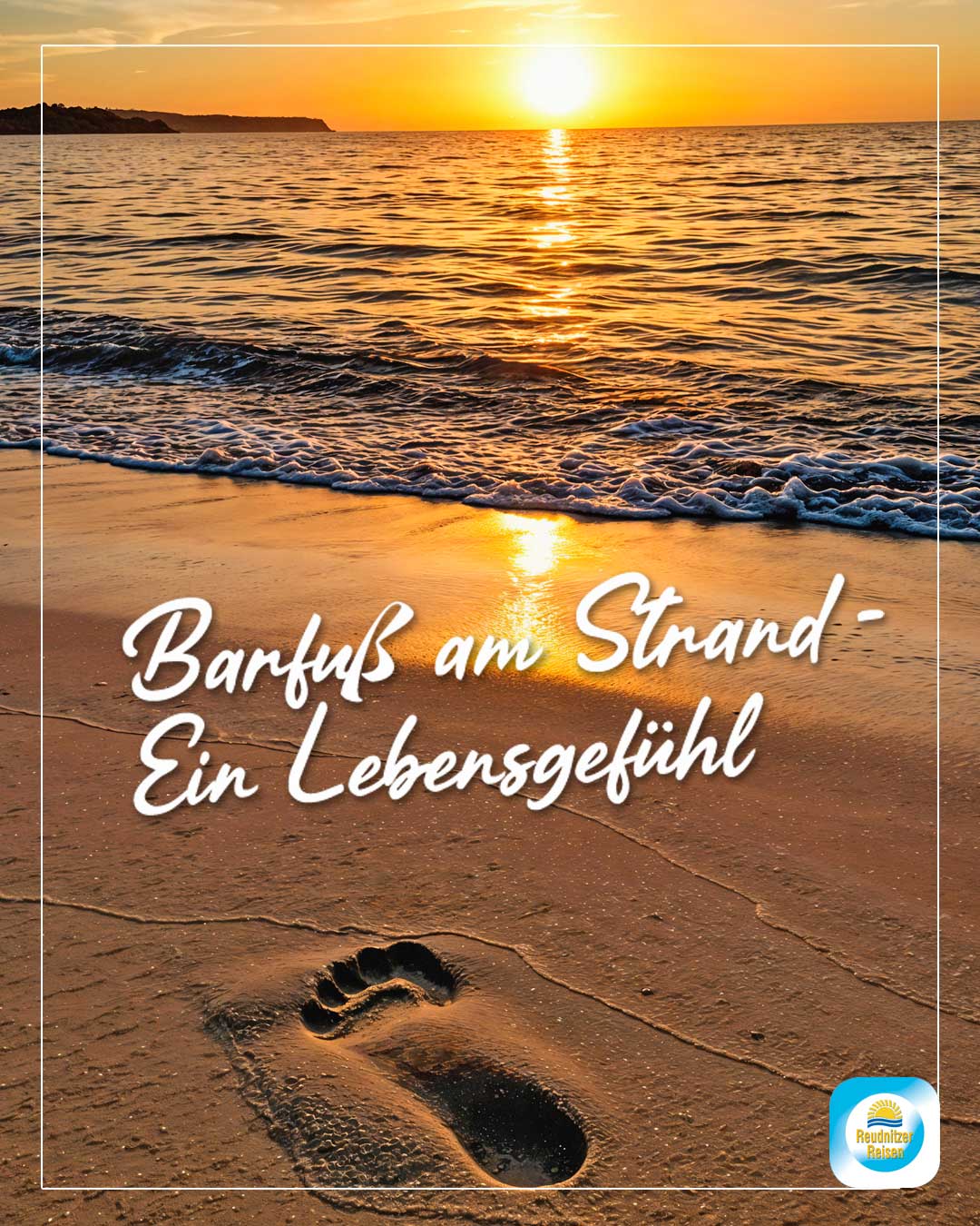 Barfuß am Strand