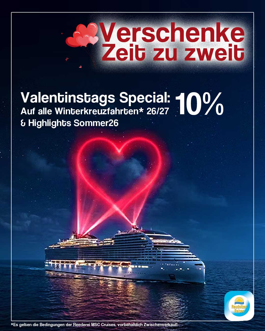 Zeit zu zweit, mit MSC Cruises