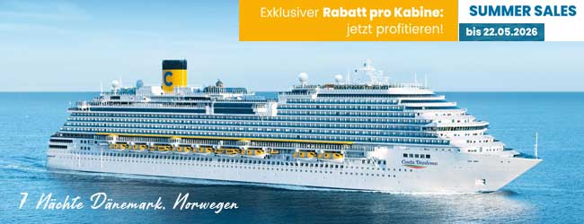 Costa Kreuzfahrt als Muttertag Geschenk