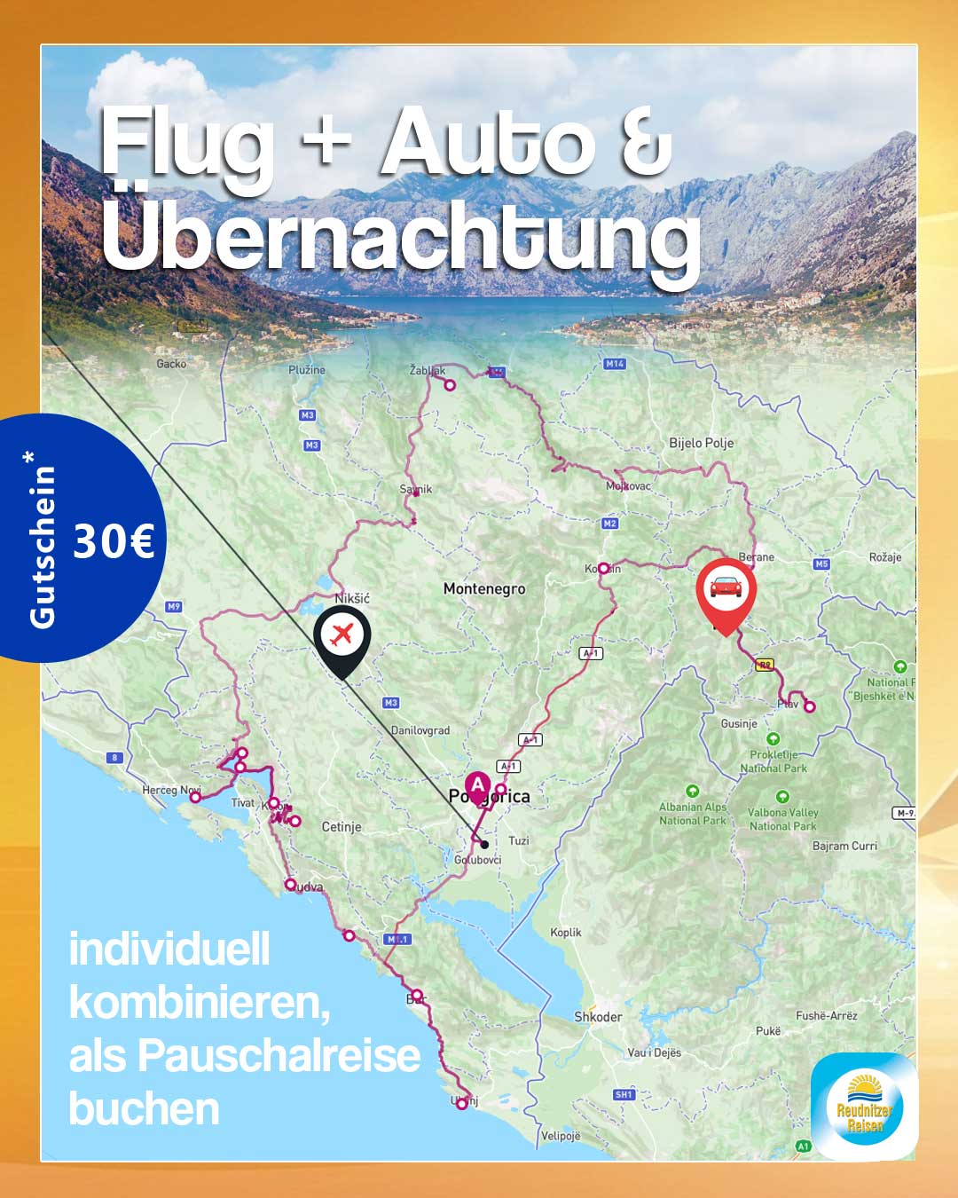 Flu+Aut+Übernachtung individuell
